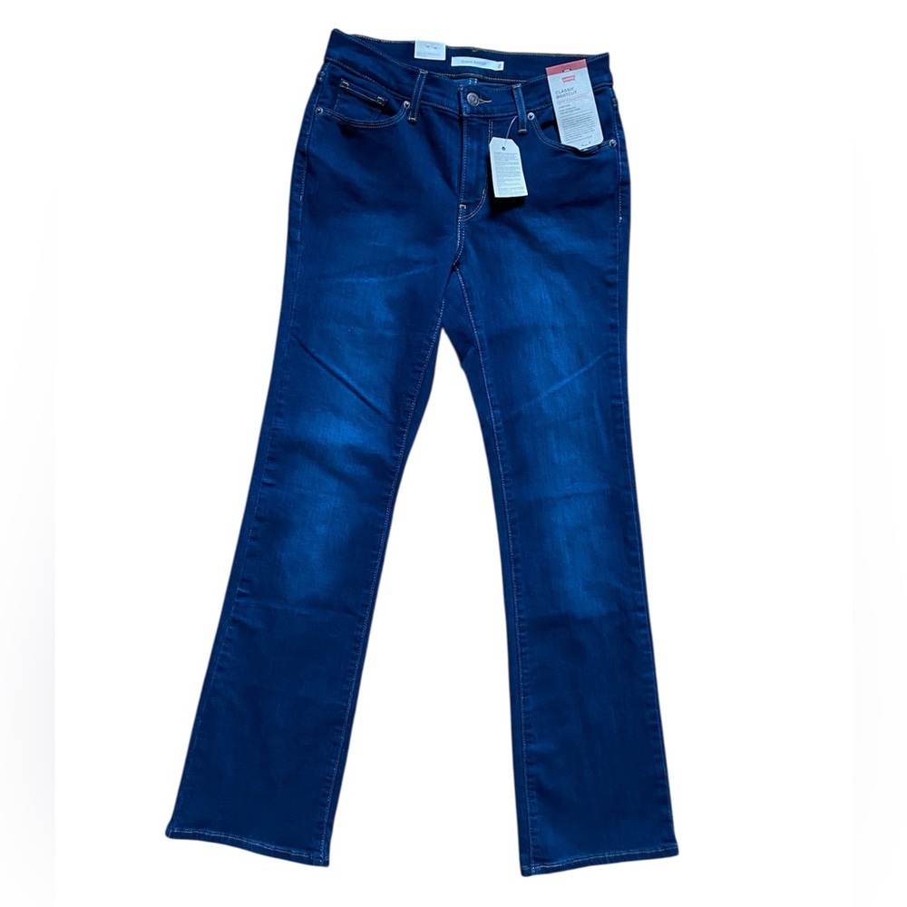 Levi's - Classic Bootcut Dark Wash Mid-rise Jeans - 26x32 (Measured W28)
